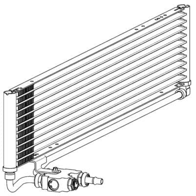 Olie radiator past: MERCEDES CLS (C218), CLS SHOOTING BRAKE (X218), E (A207), E (C207), E T-MODEL (S212), E (W212), SL (R231) 1.8-5.5 01.09-04.20