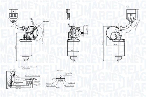 Ruitenwissermotor Voor past: OPEL MERIVA A 05.03-05.10