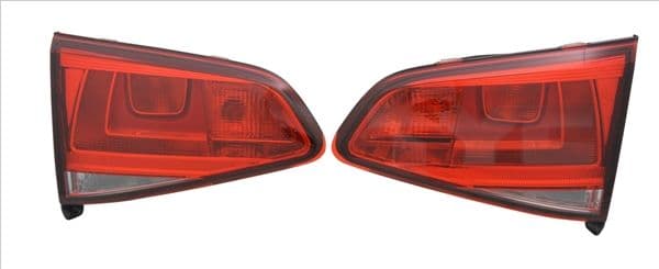Achterlicht Links (binnen, PW16W/WY21W, kleur van het glas red) past: VW GOLF VII Hatchback 08.12-03.17