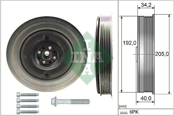 Krukaspoelie (aantal ribben: 6) past: VOLVO S60 II, S80 II, S90 II, V40, V60 I, V60 II, V70 III, V90 II, XC40, XC60 I, XC60 II, XC70 II, XC90 II 2.0/2.0D 09.13-
