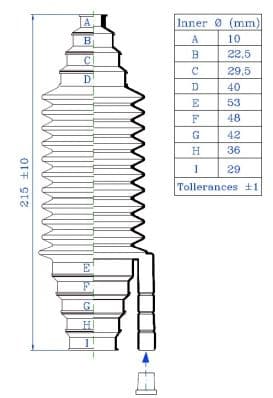 Bellow Kit, steering