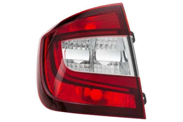 Achterlicht Links (P21/4W/P21W, anti-fog licht, achteruitrijlicht, zonder gloeilampen) past: SKODA RAPID Liftback 07.12-03.22