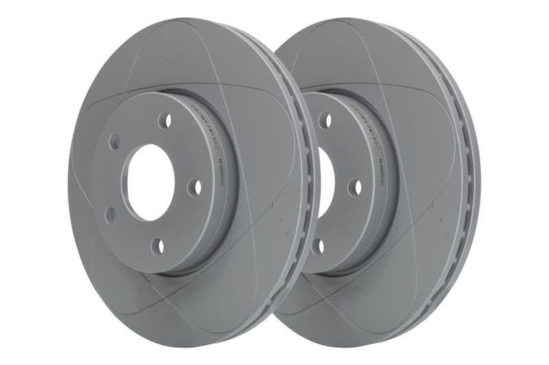 Brake disc, 1pcs, ATE PowerDisc, Geventileerd, Cut, Voor   Links/Rechts, buitendiameter 278 mm, dikte 25 mm, past: VOLVO C30, C70 II, S40 II, V50  FORD C-MAX 1.4-Electric 10.03-