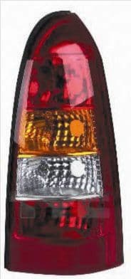 Achterlicht Links (kleur indicator oranje, kleur van het glas red) past: OPEL ASTRA G Stationwagon 02.98-12.09