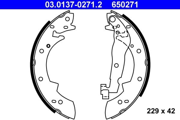 Brake shoe set