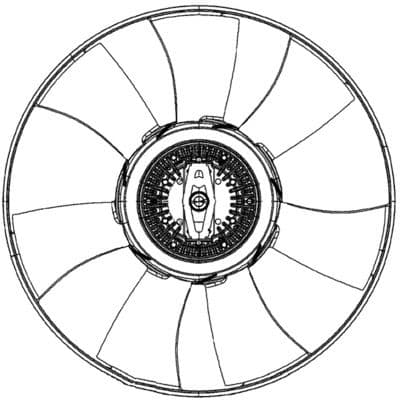 Ventilatorkoppeling past: MERCEDES SPRINTER 2-T (B901, B902), SPRINTER 3,5-T (B906), SPRINTER 3,5-T (B907), SPRINTER 3,5-T (B907, B910), SPRINTER 3-T (B903), SPRINTER 3-T (B906) 2.0D-3.0D 03.99-