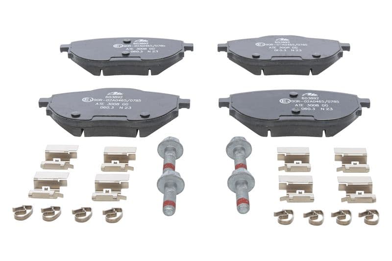 Remblokken set Voor , past: VW CALIFORNIA T6 CAMPER, MULTIVAN T6, TRANSPORTER T6, TRANSPORTER T6 / CARAVELLE T6 2.0/2.0D/Electric 04.15-08.24