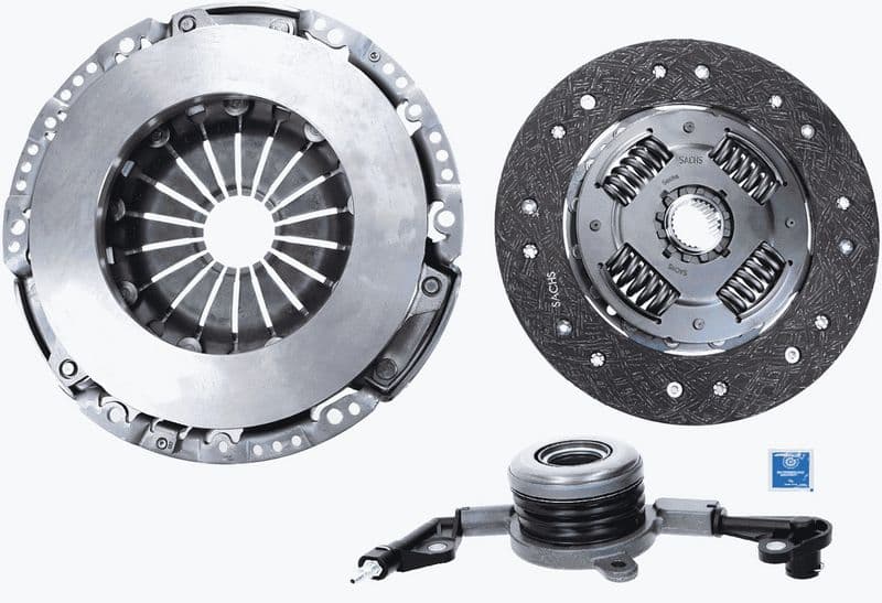 Zelfstellende koppelingskit (240mm) past: MERCEDES E (W212), MARCO POLO CAMPER (W447), SPRINTER 2-T (B901, B902), SPRINTER 3,5-T (B906), SPRINTER 3,5-T (B909) 1.6D-2.7D 02.95-