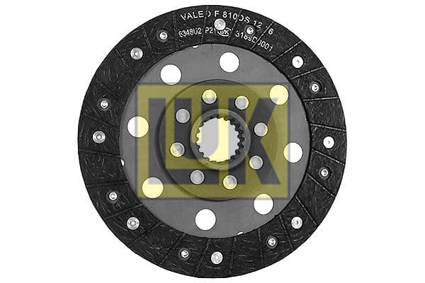 Koppelingsplaat/plaat biologisch (215mm volledig profiel) past: DEUTZ FAHR 25, 25 A, 25 HST, 30 A, 35, 40 A, 45  HUERLIMANN 325, 335, 435  LAMBORGHINI 250, 250 DTA, 350, 350 A, 350 DTA, 450 DTA