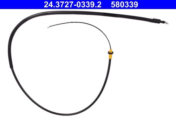 Handremkabel Achter Rechts (1850mm) past: CITROEN BERLINGO  PEUGEOT PARTNER, PARTNER ORIGIN 1.1-Electric 05.96-12.15
