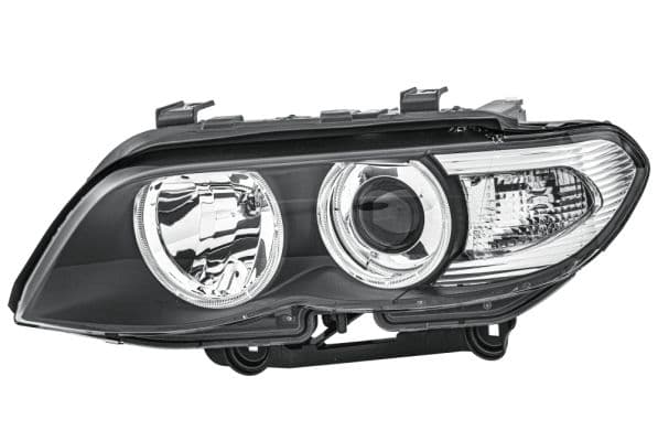 Koplamp Links (D2S/H1/H10W/PY21W, elektrisch, met motor, kleur indicator: transparant) past: BMW X5 E53 12.03-12.06