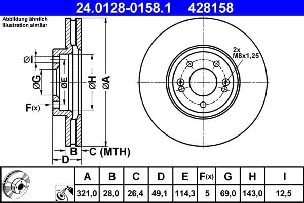 Brake disc Voor Links/Rechts past: HYUNDAI SANTA FÉ II 2.2D/2.7 11.05-05.13