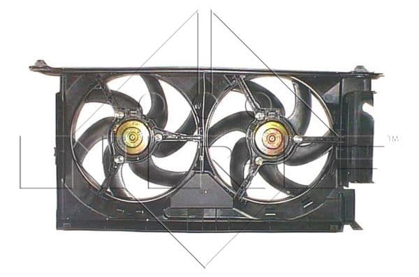 Radiatorventilator Rechts (met huisvesting) past: CITROEN BERLINGO, XANTIA, XSARA  PEUGEOT 306, 406, PARTNER 1.8D-3.0 04.93-12.15