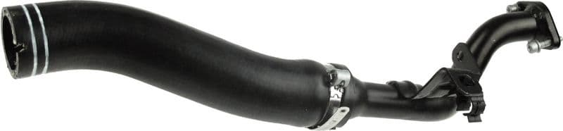 Intercooler slang Rechts (Uitlaatzijde, diameter 34/38mm, lengte 230mm, zwart) past: FIAT FIORINO, QUBO 1.3D 11.07-