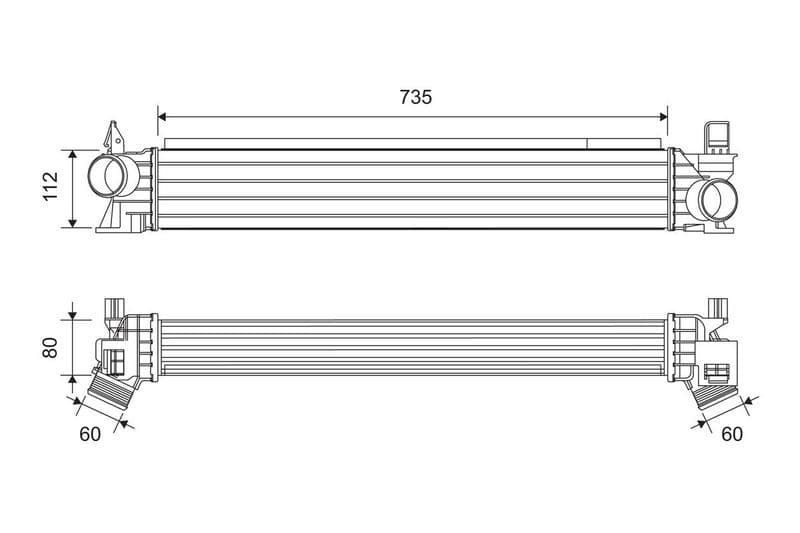 Toevoerluchtkoeler past: CITROEN JUMPER III  FIAT DUCATO  OPEL MOVANO C  PEUGEOT BOXER 2.0D-3.0D 04.06-