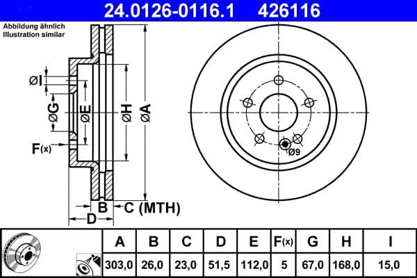 Brake disc Voor Links/Rechts past: MERCEDES M (W163) 2.3-4.3 02.98-06.05