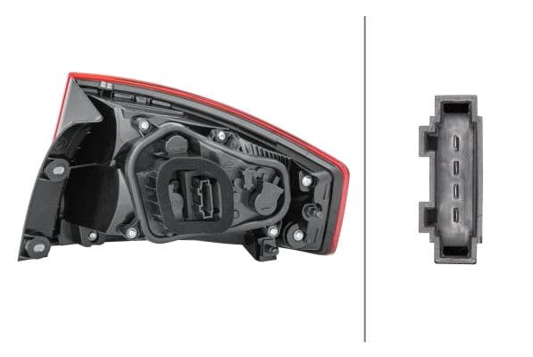 Achterlicht Links (extern, P21/5W/P21W, kleur indicator wit, kleur van het glas red) past: SEAT TOLEDO IV, TOLEDO IV KG3 07.12-12.18