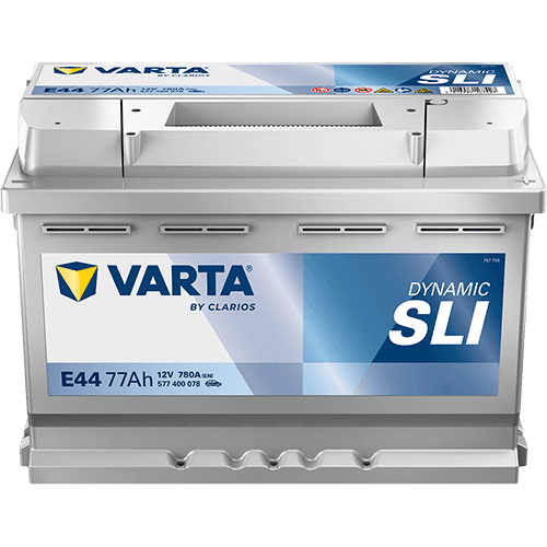Batterij VARTA 12V 77Ah/780A (EN) Dynamic SLI (R+) 278x175x190 B13 - montageflens 10,5 mm (beginnen)