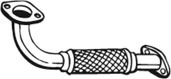 Uitlaatpijp Voor (flexibel, lengte:550mm) past: FORD MONDEO III 2.0D/2.2D 10.00-03.07