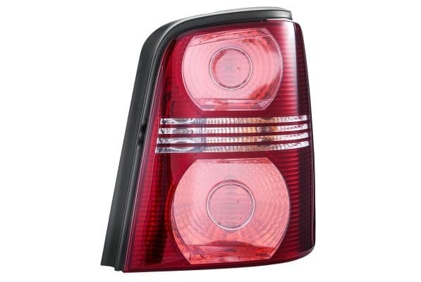 Achterlicht Rechts (P21W/R5W, kleur indicator wit, kleur van het glas red/transparant, anti-fog licht, achteruitrijlicht) past: VW TOURAN I 01.07-05.10