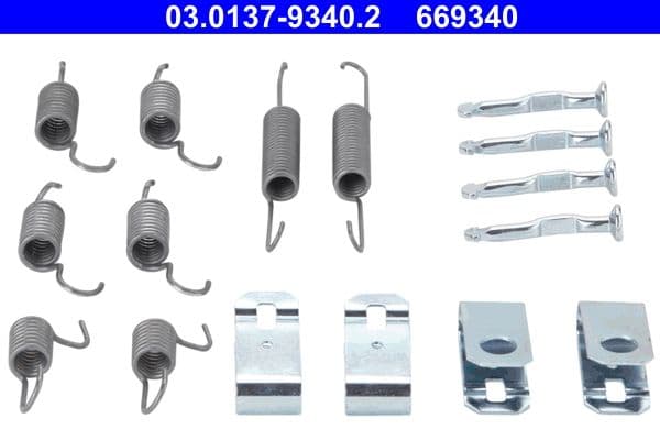 Accessory Kit, parking brake shoes