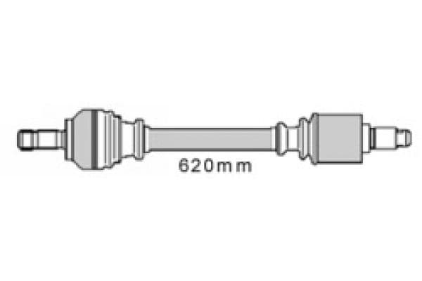 Remblokken set Achter , past: CITROEN C5 I, C5 II 1.6D-3.0 03.01-09.08