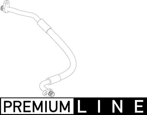 Airco slang/pijp (van aircocompressor tot condensator, hoge druk) past: CITROEN C5 III  PEUGEOT 508 I 2.2D 07.10-12.18