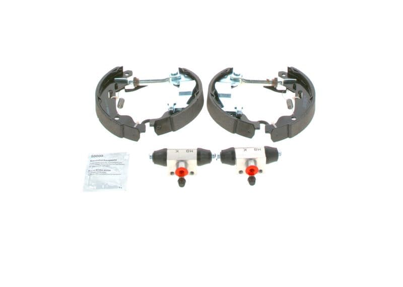 Remtrommelset (schoen, cilinder, veren) past: OPEL AGILA A 1.0/1.2/1.3D 09.00-12.07