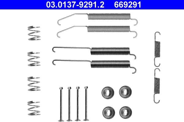 Accessory Kit, brake shoes