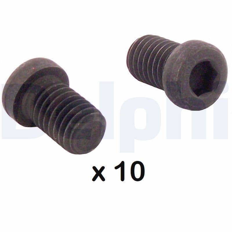 Bevestigingsbout remschijf Achter/Voor (M8x1,25x15,6 10 stuks. pak) past: BMW 1 (E82), 2 (F22, F87), 3 (E46), 3 (E90), 3 (E92), 3 (E93), 4 (F32, F82), 5 (E34), 5 (E60), 5 (E61), 5 (F10) 09.79-06.23